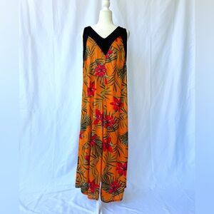 Tropical Sunset Wide-Leg Jumpsuit